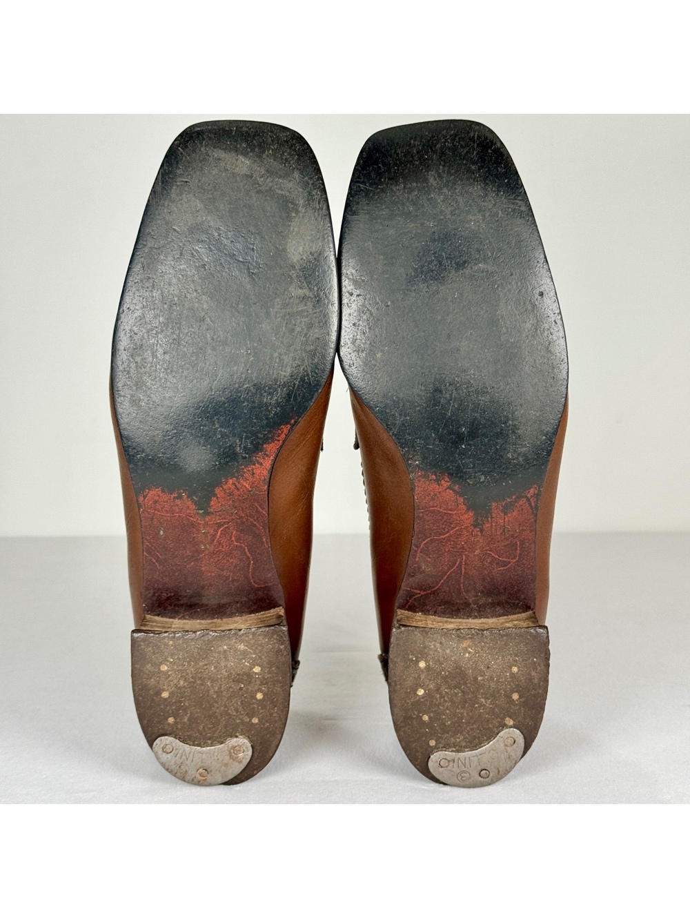 VTG Leather Penny Loafers - 10 - Picture 7 of 8